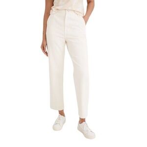 Madewell Baggy Straight Cargo Carpenter Pant in Vintage Canvas Jeans